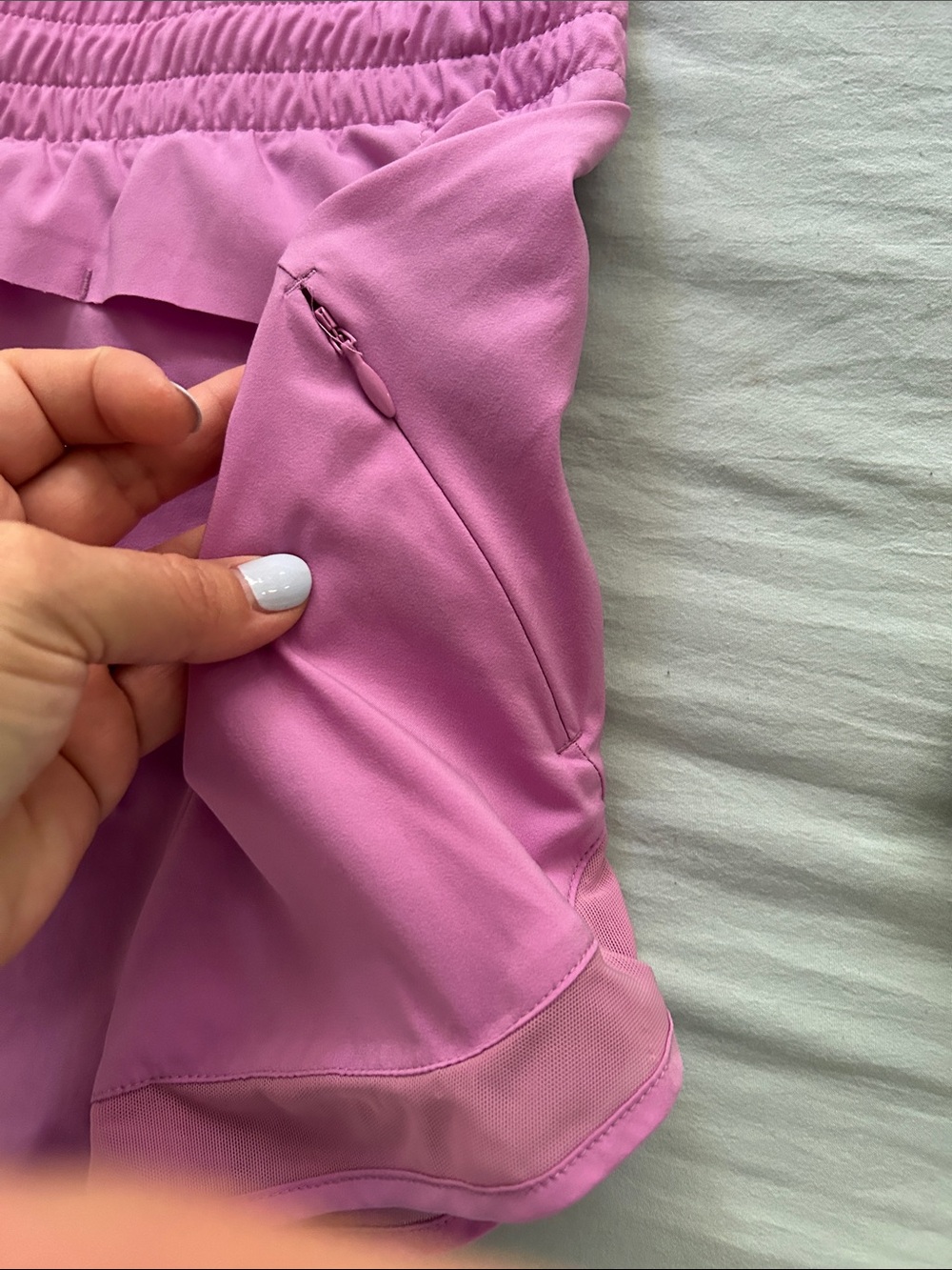 Athleta Pink Athletic Shorts with Side Pockets - Picture 6 of 8